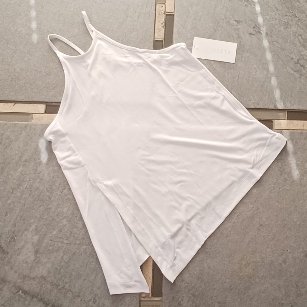 NWT XS Bright White Athleta Essence Explore Tank Top Wicking Yoga Dance Studio - Picture 4 of 7
